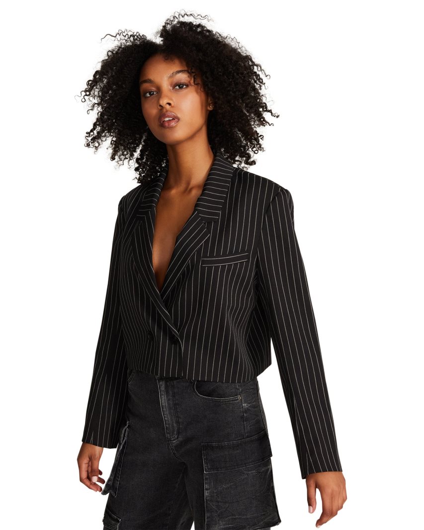 Black Steve Madden Kourtney Women's Blazers | PH 0582NLC